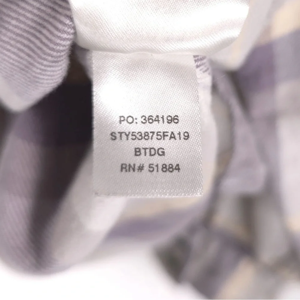 Patagonia Women’s ORGANIC COTTON LS Shirt Windowpane ST.53875FA19‎ Size 10 - Picture 9 of 10